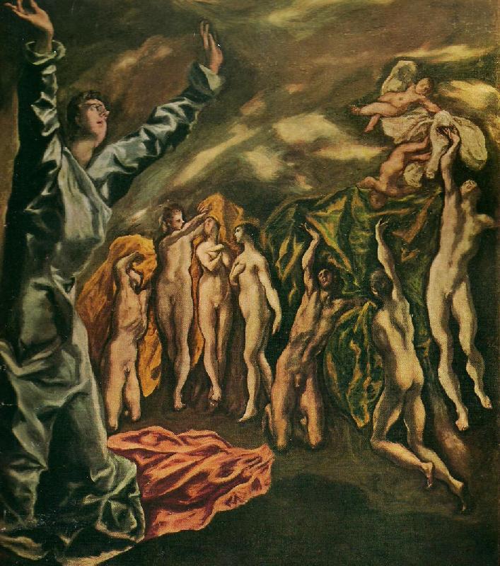 El Greco the vision of st. john oil painting image